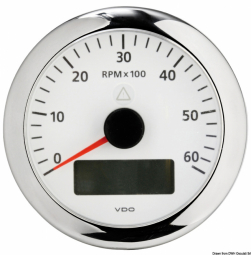 Vdo Viewline Rpm Counter 6000 Rpm White 12 24v W Ind Hall 1 Gauges Boat Equipment Boat Shop Nr 1