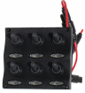 WATERPROOF ELECTRIC SWITCH PANEL WITH LED LIGHTS and Fuses 15A 107x96mm (GS630636