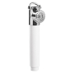 Lux shower head 1/2 white with chrome (PL62100