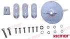 Aluminum anodes OEM: Mercruiser: 8M6007993 - for Yamaha, Selva F40 F50 F60 (RECKITY40-60AL