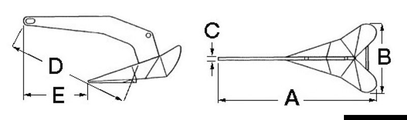 Delta anchor 16 kg