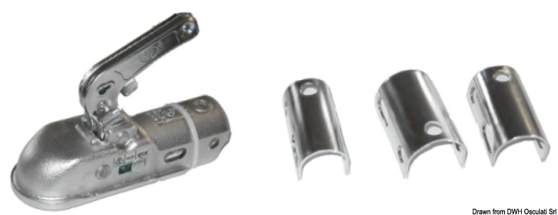 Round tow hook 35 to 50 cm max 2000 kg