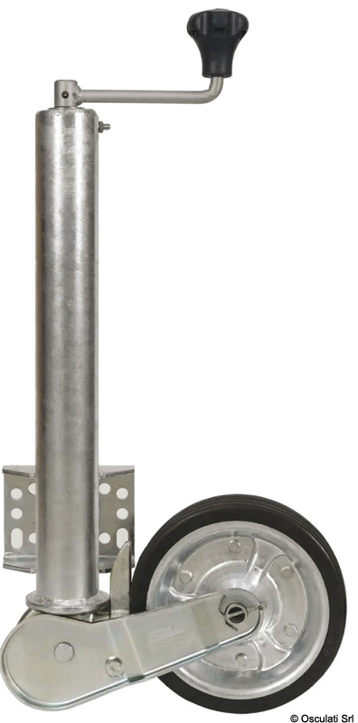 Heavy jockey wheel w/automatic tilting 60 mm