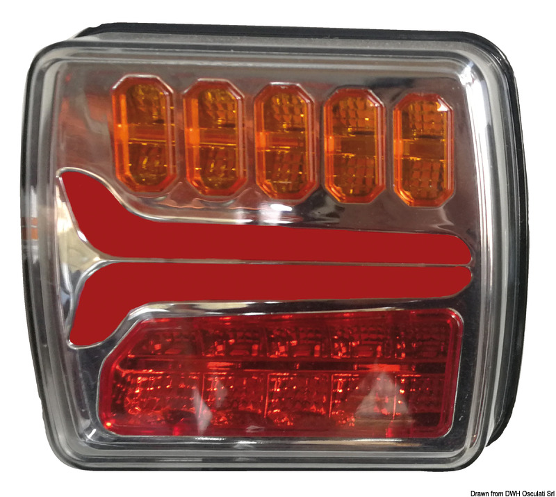 Left rear dynamic LED light