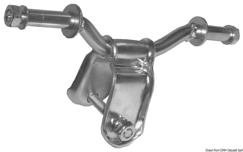 Side roller bracket, raised 40 mm