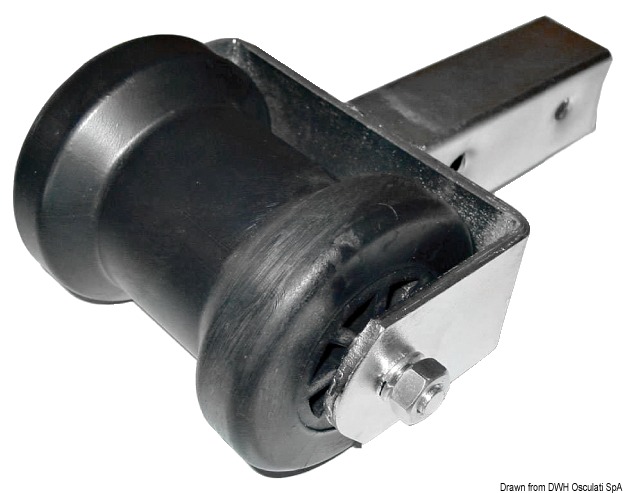 Fixed central roller 30 x 30 mm