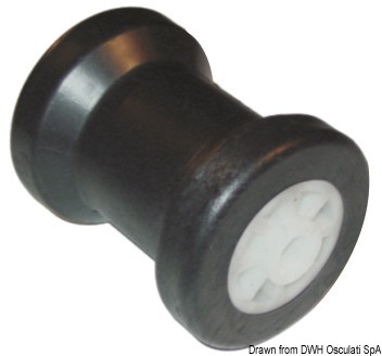 PVC central roller Ø hole 15 mm