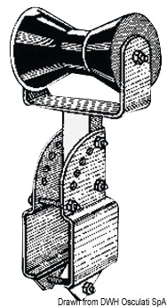 Keel central roller square pipe 80 x 80 mm