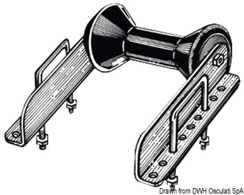 Rear swinging single roller 60 mm