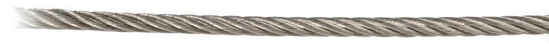 Wire rope AISI 316 133-wire 10 mm