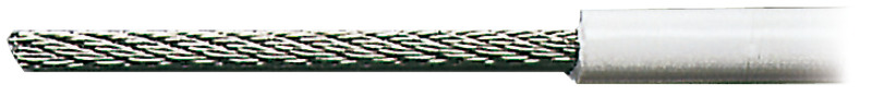 Wire rope AISI 316 49-wire PVC-coated 4 x 8 mm
