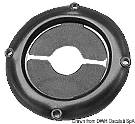 Fairlead ring nut, white