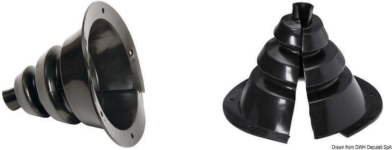 Openable fairlead bellow Ø external 107 mm