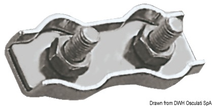 SS double clamp 5 mm