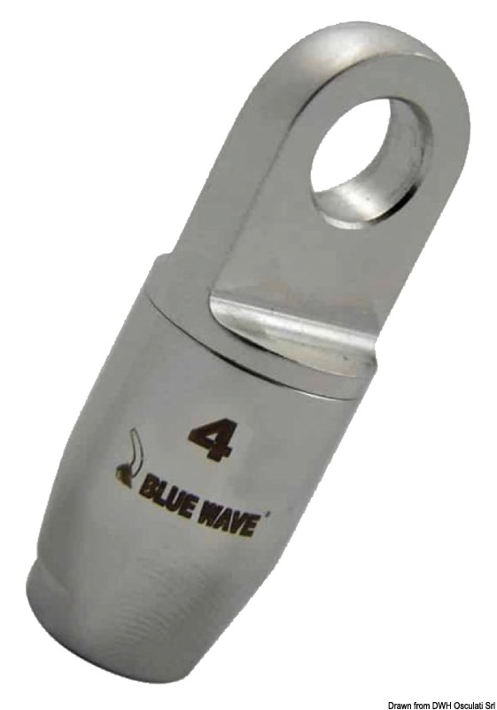 Eye terminal for textile rig Ø 4 mm