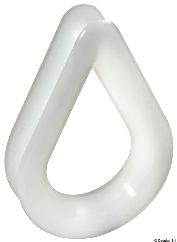 White nylon thimble Ø 5 mm