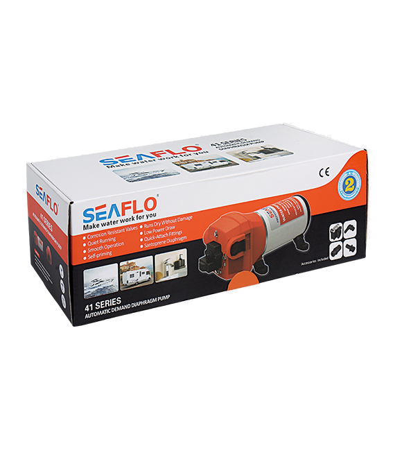 Seaflo Fresh Water pump 12V 6A (Automatic) 17l/min 2.8 bar 40 psi SFDP1-045-040-41