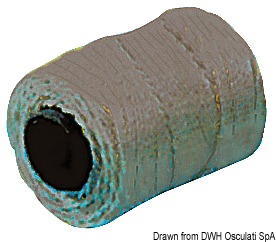 Spare line for harpoon, black 2.5 mm