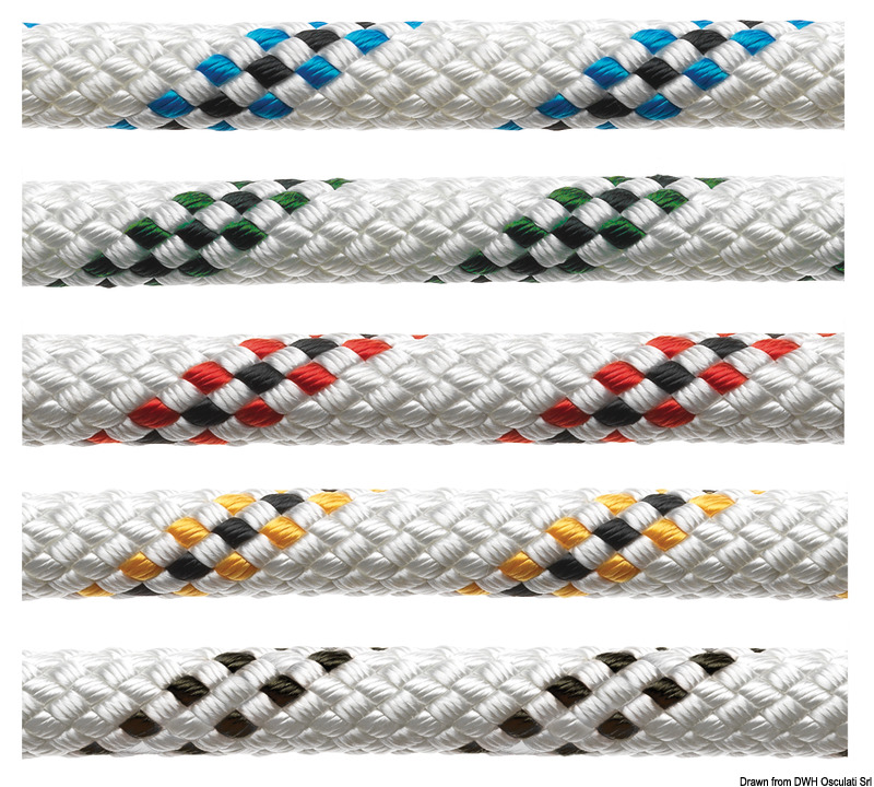 Marlow Marlowbraid line w. fleck, black 6 mm