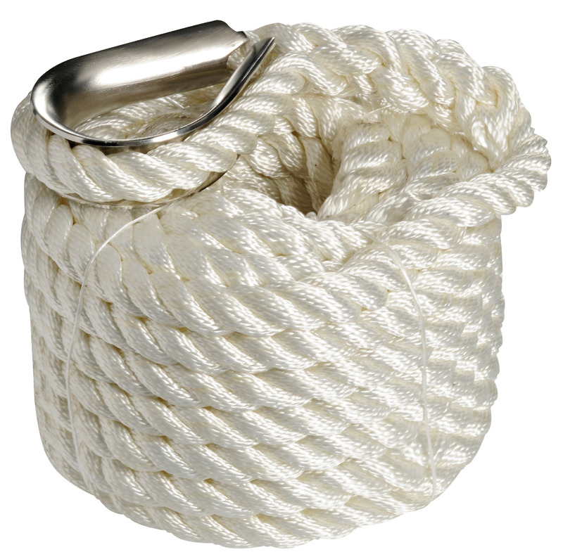 Mooring line white 24 mm x 15 m