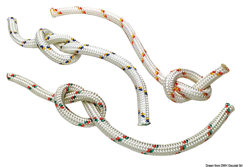 Double braid green/red 12 mm