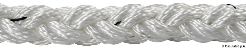 Square Line polyester braid black 24 mm