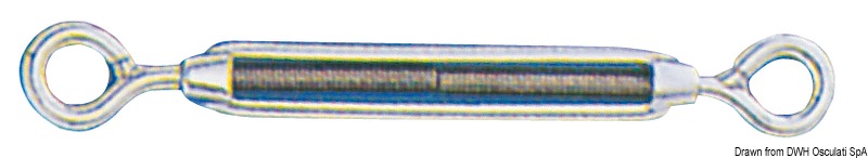 Turnbuckle 2 eyes AISI 316 5 mm