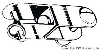 SS swivel 10 x 15 mm