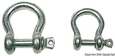 HDG steel bow shackle 20 mm