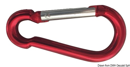 Carabiner hook light alloy 80 mm