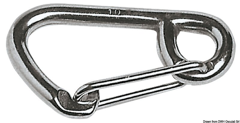 Snap-hook AISI 316 large opening 120 mm
