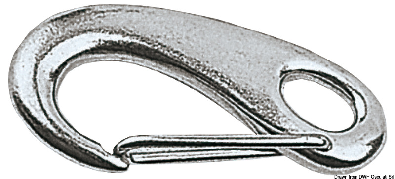 Snap-hook AISI 316 w/spring opening 100 mm
