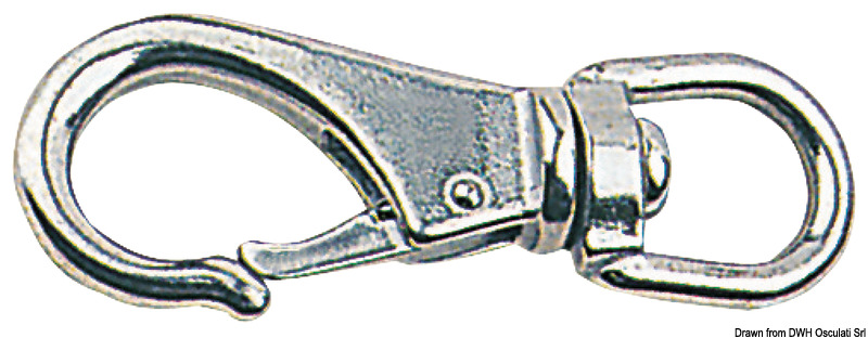 Snap-hook AISI 316 w/swivel 69 mm