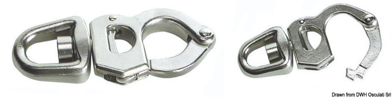 Snap-shackle w/trigger opening AISI 316 105 mm