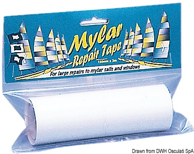 Mylar transparent tape f. repairs 150 mm x 3 m