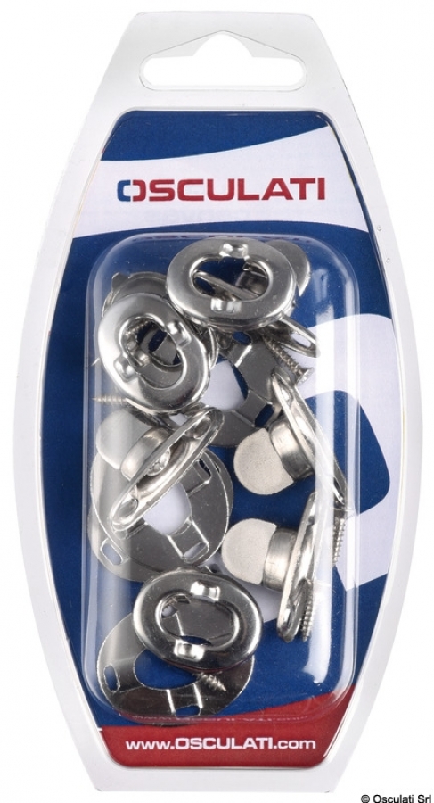 Поворотные кнопки для ткани SS 33mm 4 шт