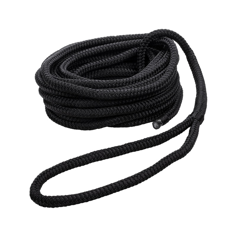 Qvarken Mooring Rope Dockline with eye 10mm 6m black