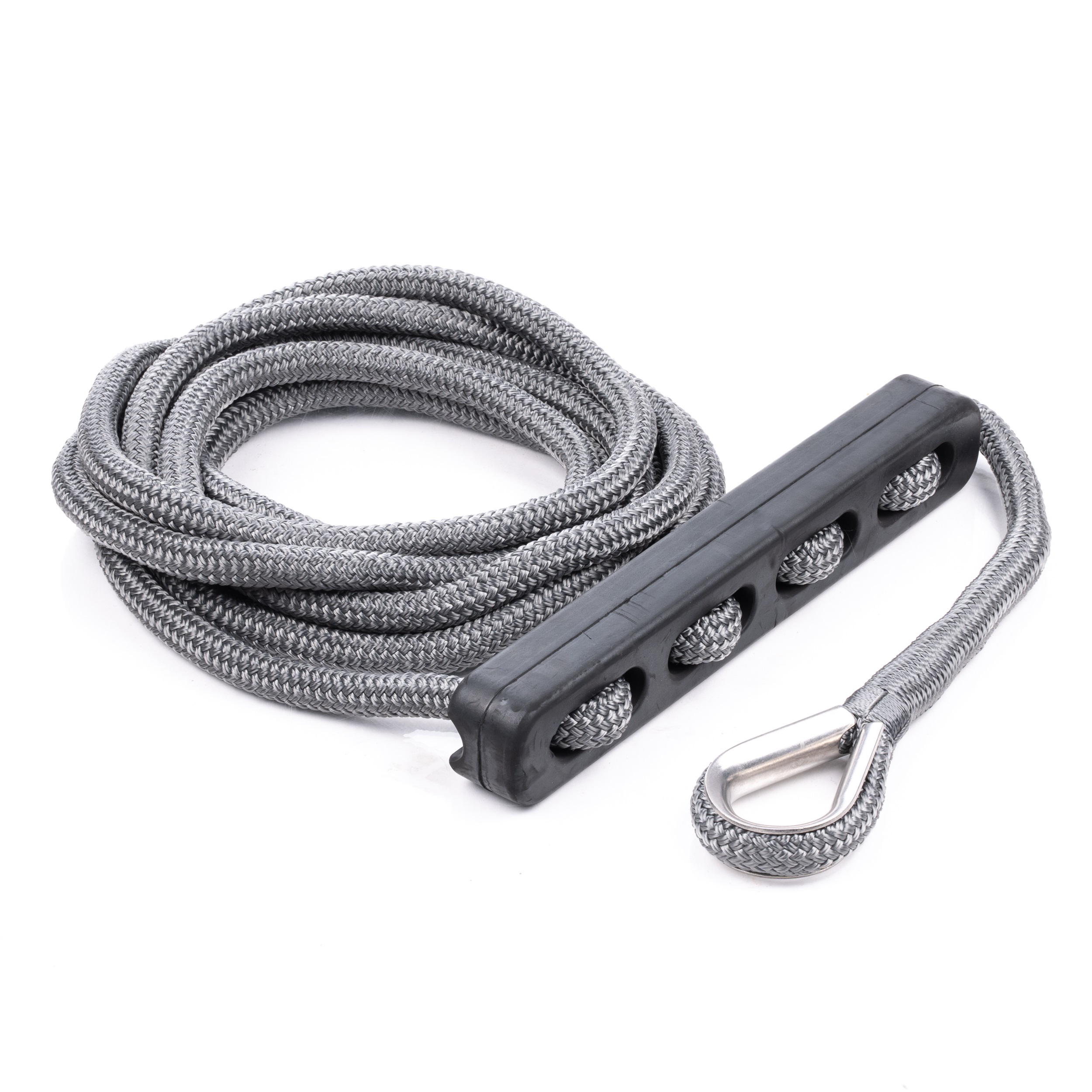Qvarken Mooring Rope Dockline with compensator 16mm 4m grey