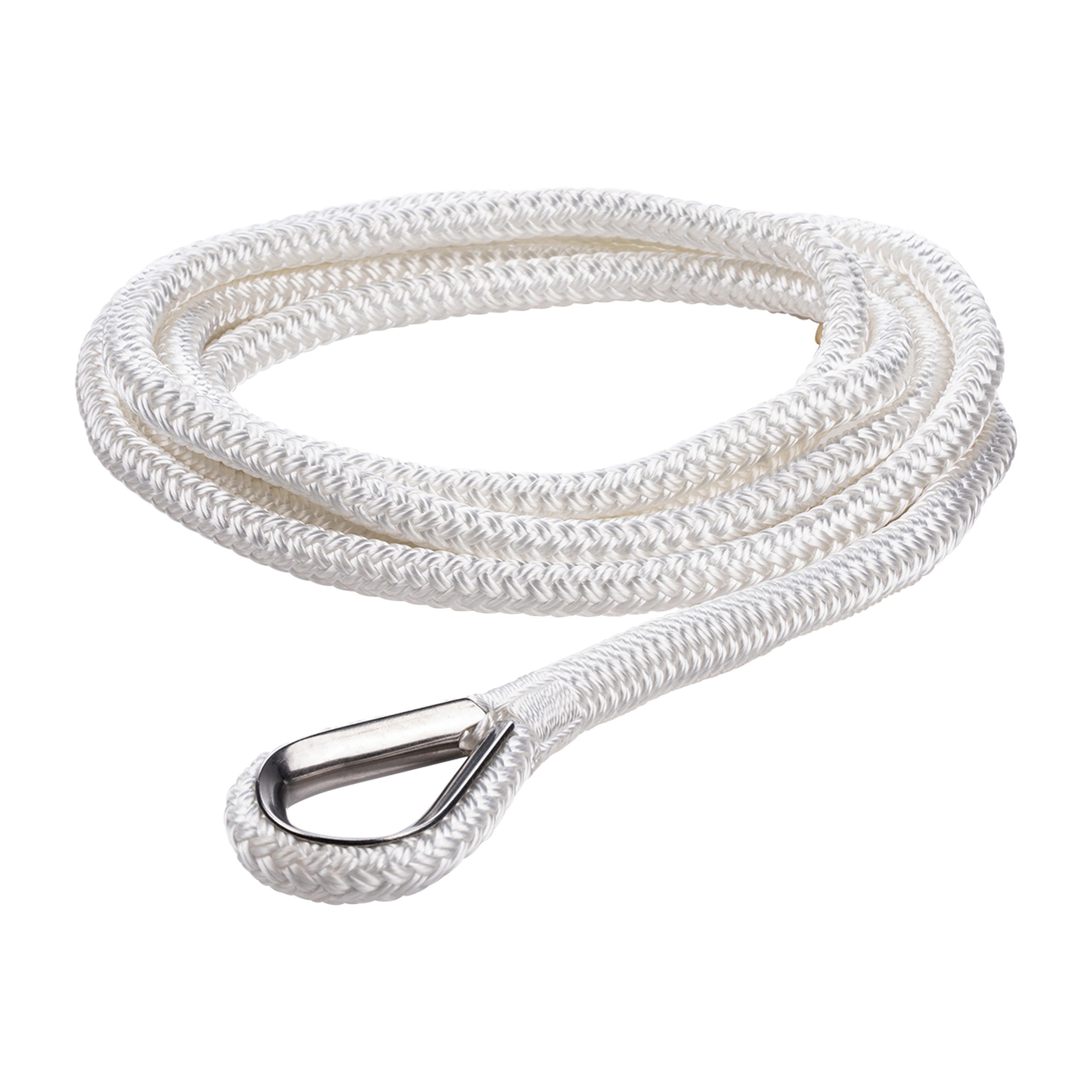 Qvarken Mooring Rope Dockline with thimble 16mm 6m white