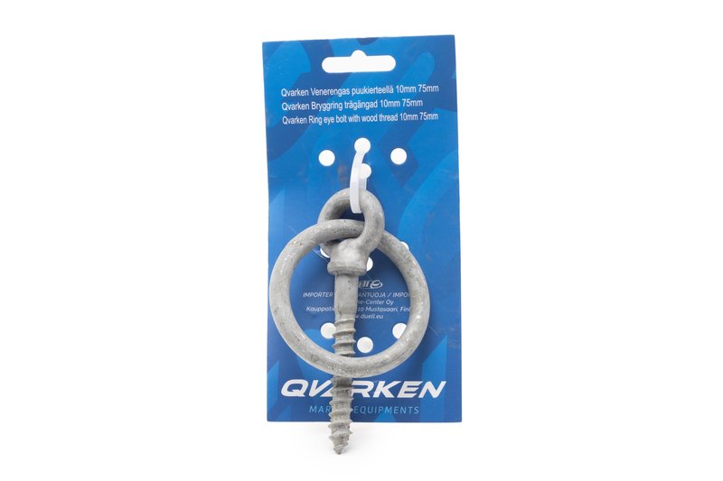 Ring Eye Bolt with wood thread 12x100mm