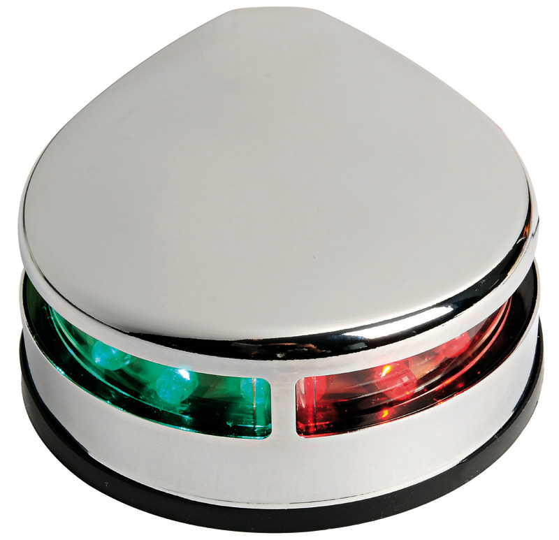 Bicolor navigation light polished SS body