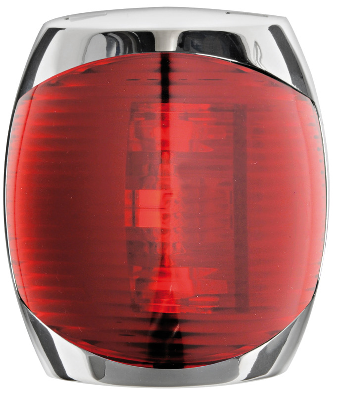 Sphera II navigation light inox body red