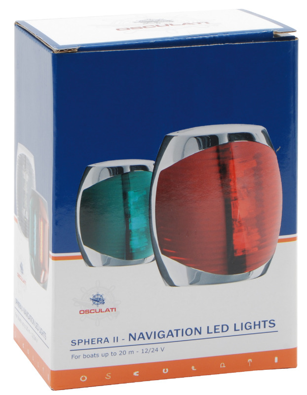 Sphera II navigation light inox body green