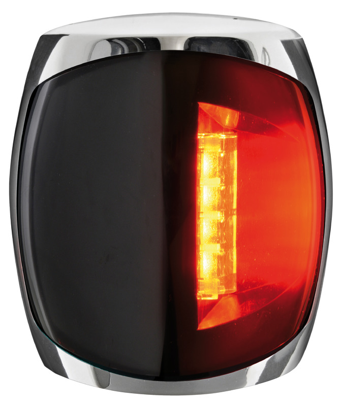 Sphera III navigation light 112.5° left inox red