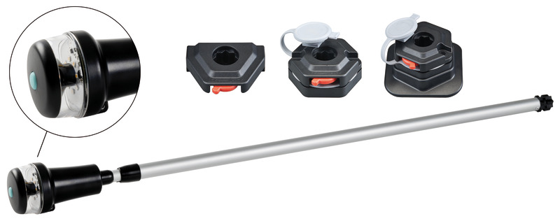 Navigation light 360° white + red/green pole