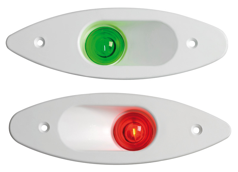 Built-in ABS navigation light red/white