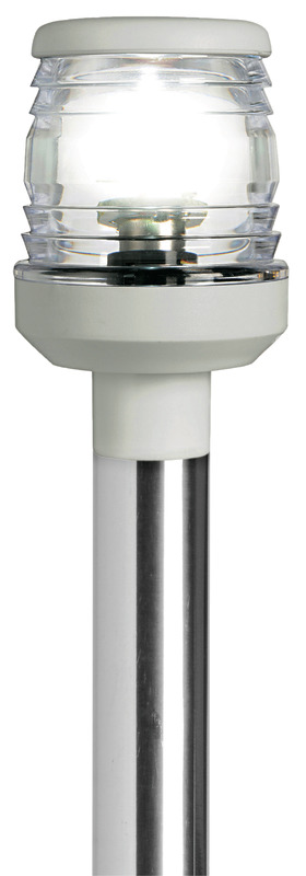 360° telescopic angled led pole w/white light