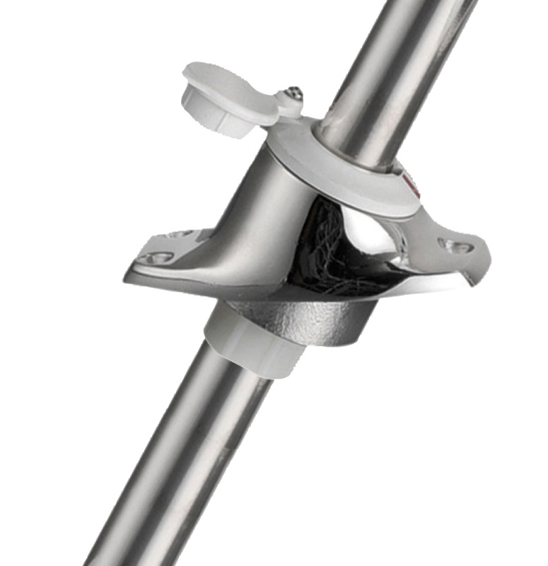 360° SS telescopic angled led pole
