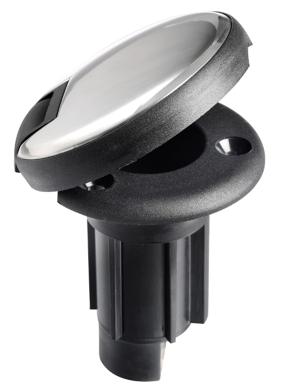 Pull-out led lightpole w/black base 100 cm