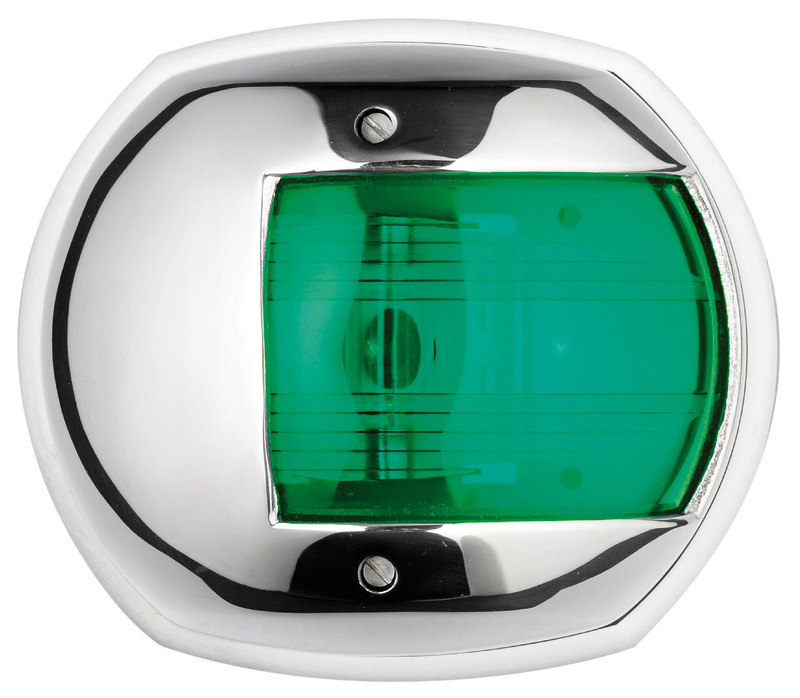 Maxi 20 AISI 316 112.5° green 12V navigation light